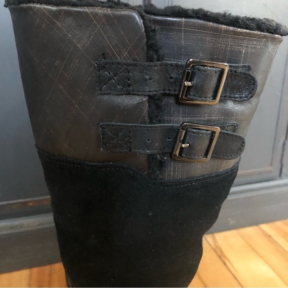 Panjar Black Leather Winter Riding Boots Size 9-9.5 - Picture 9 of 16